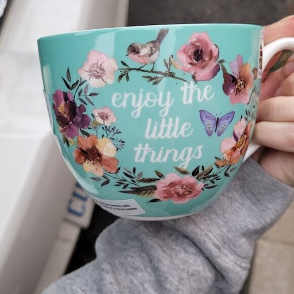 Bone China Jumbo Tea Cup Harvest Green Studio Set NEW - Picture 3 of 14